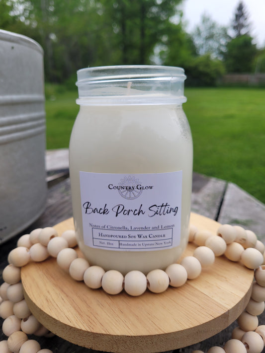 Back Porch Sitting Jar Candle
