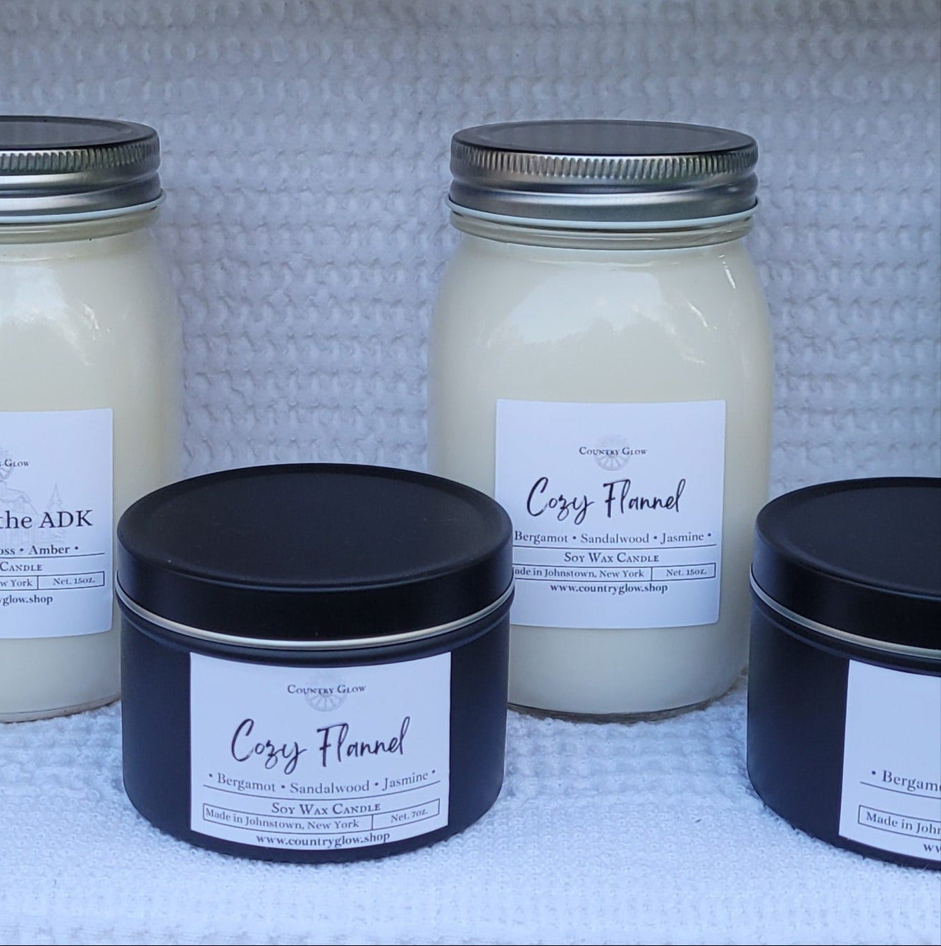 Cozy Flannel candle -Medium Tin