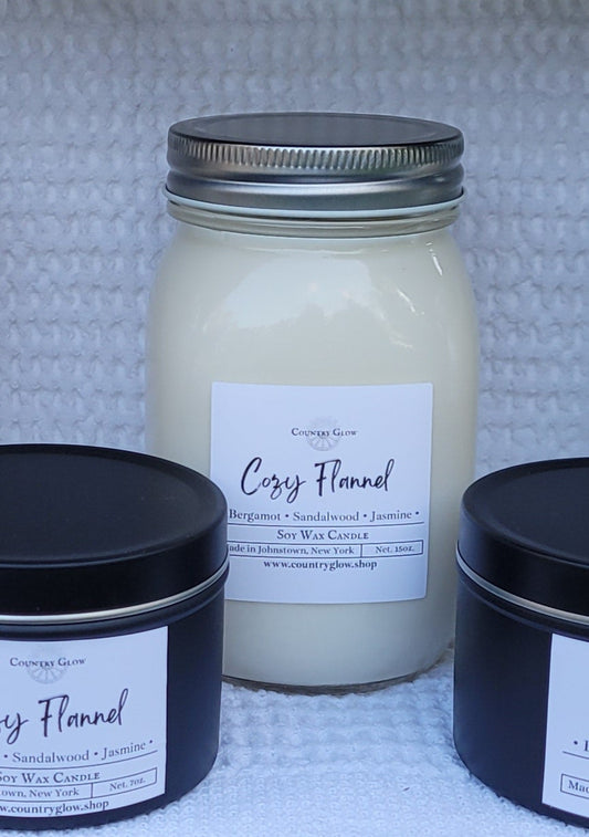 Cozy Flannel Jar Candle