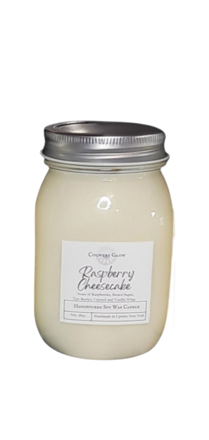 Raspberry Cheesecake Jar Candle