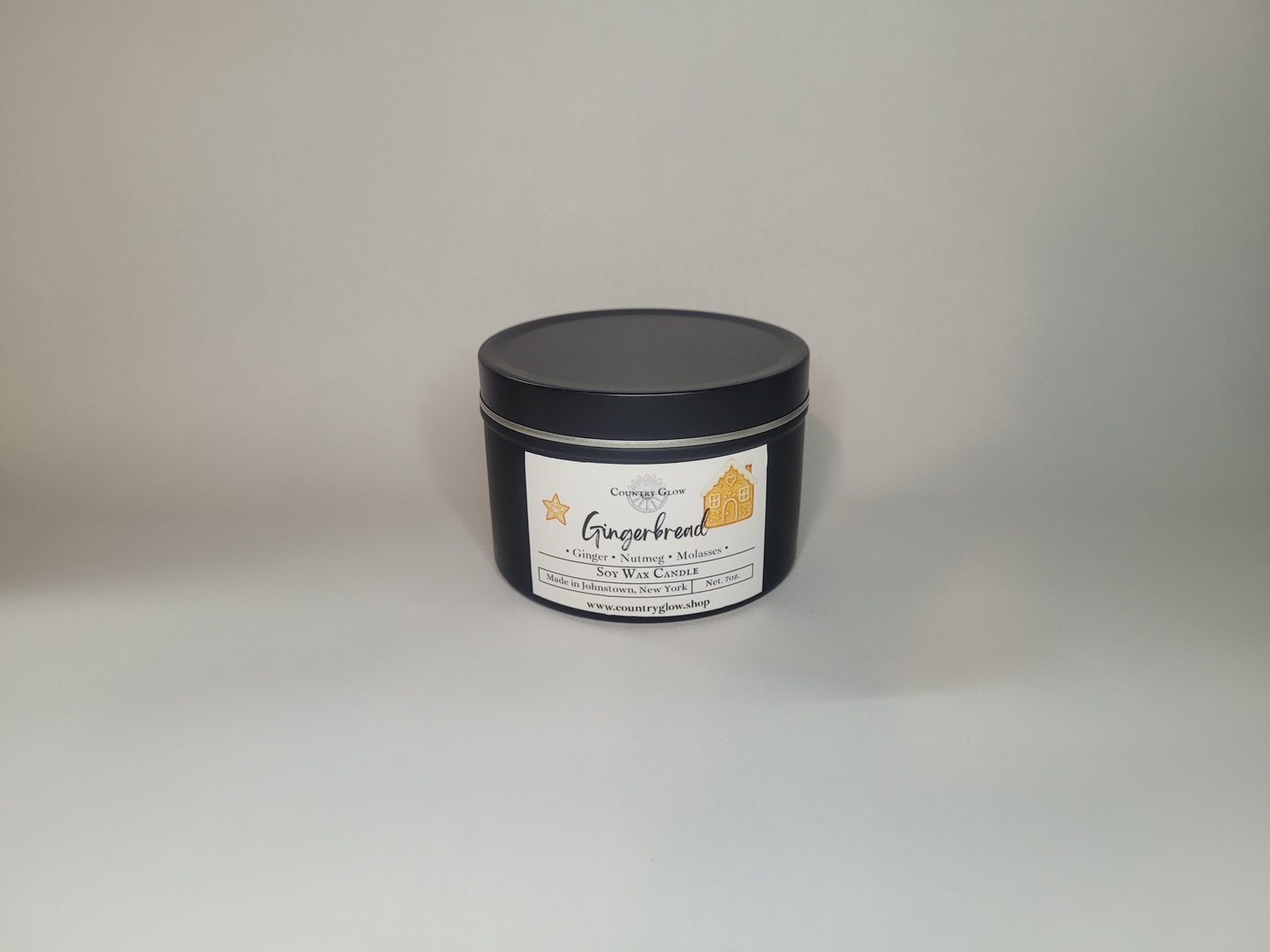 Gingerbread Candle -Medium Tin