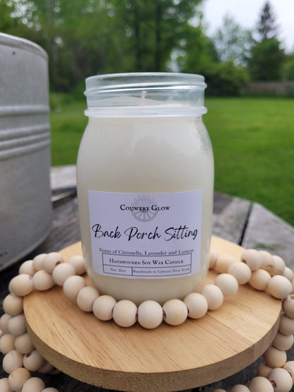 Back Porch Sitting Jar Candle