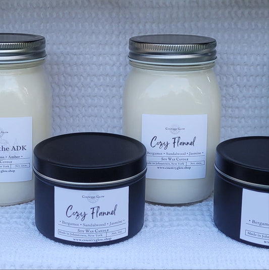 Cozy Flannel candle -Medium Tin