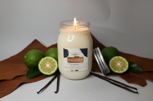 Velvet Cowboy Candle (Jar)