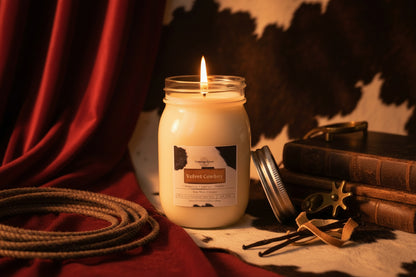 Velvet Cowboy Candle (Jar)
