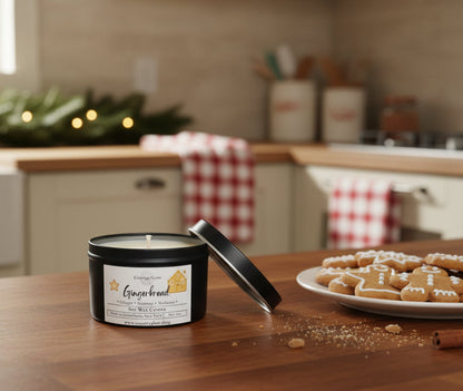 Gingerbread Candle -Medium Tin
