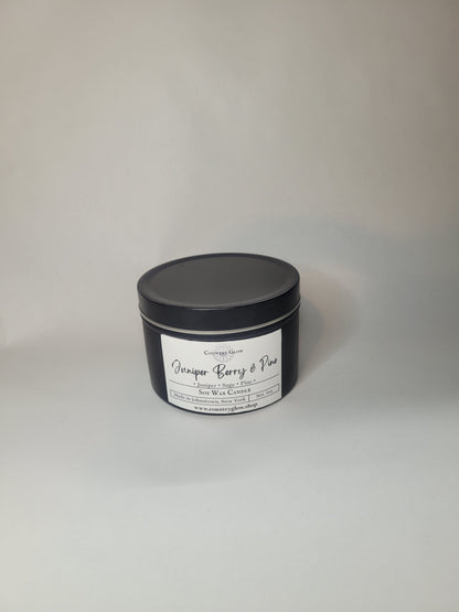 Juniper Berry and Pine Candle -Medium Tin