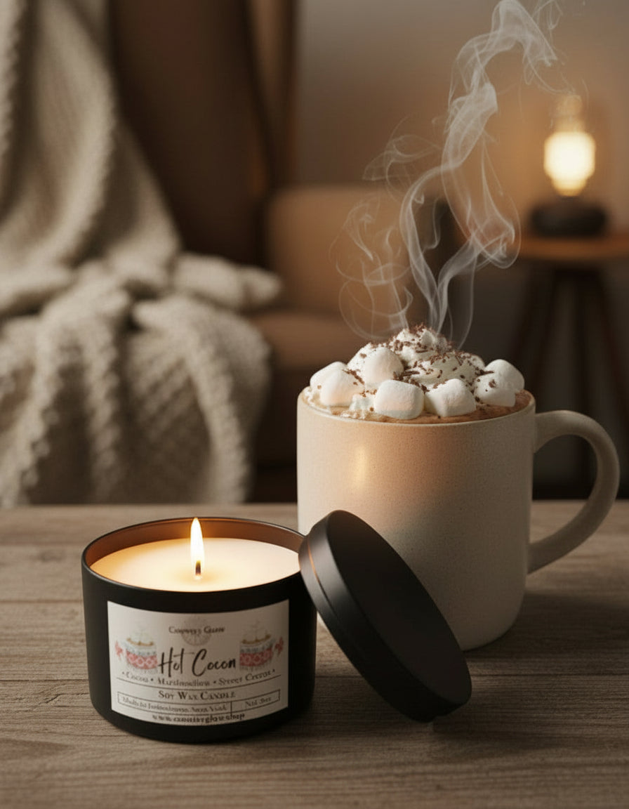 Hot Cocoa Candle -Medium Tin